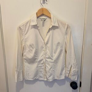 Banana Republic Petite White Shirt